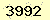 請輸入此驗證碼 : 3992