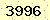請輸入此驗證碼 : 3996