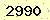 請輸入此驗證碼 : 2990