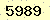 請輸入此驗證碼 : 5989