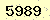 請輸入此驗證碼 : 5989