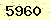 請輸入此驗證碼 : 5960