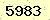 請輸入此驗證碼 : 5983