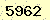 請輸入此驗證碼 : 5962