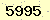 請輸入此驗證碼 : 5995