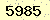 請輸入此驗證碼 : 5985
