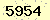 請輸入此驗證碼 : 5954