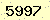 請輸入此驗證碼 : 5997