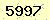 請輸入此驗證碼 : 5997