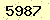 請輸入此驗證碼 : 5987