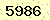 請輸入此驗證碼 : 5986