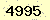 請輸入此驗證碼 : 4995