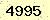 請輸入此驗證碼 : 4995