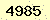 請輸入此驗證碼 : 4985