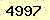 請輸入此驗證碼 : 4997