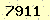 請輸入此驗證碼 : 7911