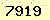 請輸入此驗證碼 : 7919