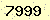 請輸入此驗證碼 : 7999