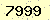 請輸入此驗證碼 : 7999