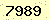 請輸入此驗證碼 : 7989