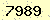 請輸入此驗證碼 : 7989