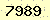 請輸入此驗證碼 : 7989