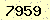 請輸入此驗證碼 : 7959