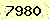 請輸入此驗證碼 : 7980