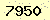 請輸入此驗證碼 : 7950