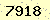 請輸入此驗證碼 : 7918
