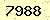 請輸入此驗證碼 : 7988