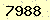 請輸入此驗證碼 : 7988