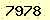 請輸入此驗證碼 : 7978