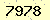 請輸入此驗證碼 : 7978