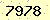 請輸入此驗證碼 : 7978