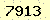請輸入此驗證碼 : 7913