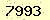 請輸入此驗證碼 : 7993