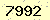 請輸入此驗證碼 : 7992