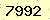 請輸入此驗證碼 : 7992