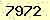 請輸入此驗證碼 : 7972