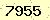 請輸入此驗證碼 : 7955