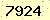 請輸入此驗證碼 : 7924