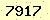 請輸入此驗證碼 : 7917