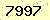 請輸入此驗證碼 : 7997