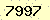 請輸入此驗證碼 : 7997