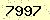 請輸入此驗證碼 : 7997