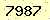 請輸入此驗證碼 : 7987