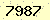 請輸入此驗證碼 : 7987
