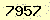請輸入此驗證碼 : 7957
