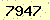 請輸入此驗證碼 : 7947